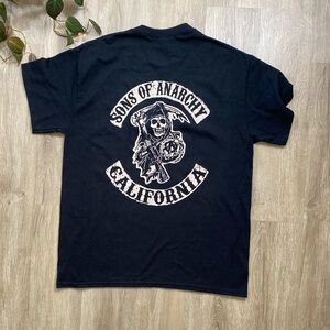 Sons of Anarchy Black Graphic T-Shirt Size L
